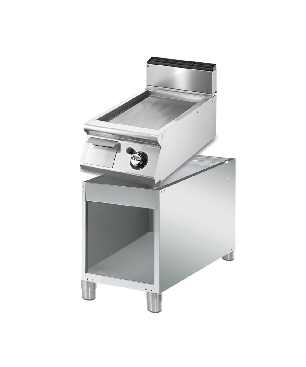 Barbecue a gas da piano con piastra liscia in acciaio inox 304 e Fry Top